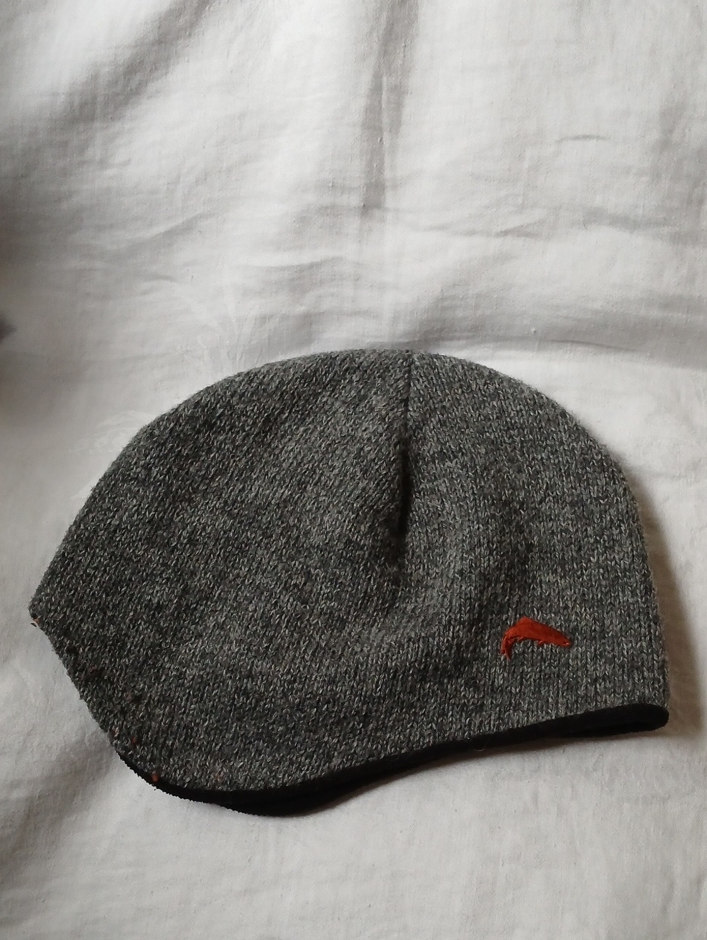 SIMMS Fishing Beanie Hat Grey Wool Fleece Winter OSFA